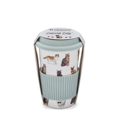 Travel Mug - Curious Cat 