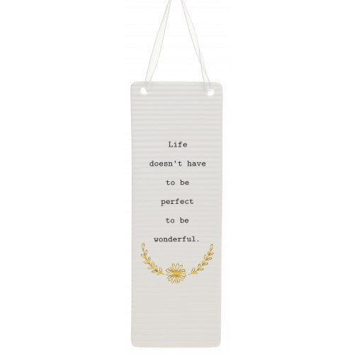 Thoughtful Words Life Wonderful Rectangle Plaque