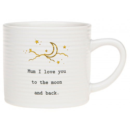Thoughtful Words Mum Love Moon Back Mug