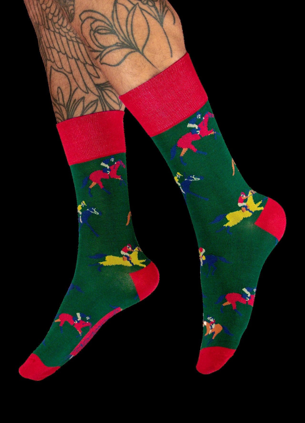 Men's Horse Races Design Socks