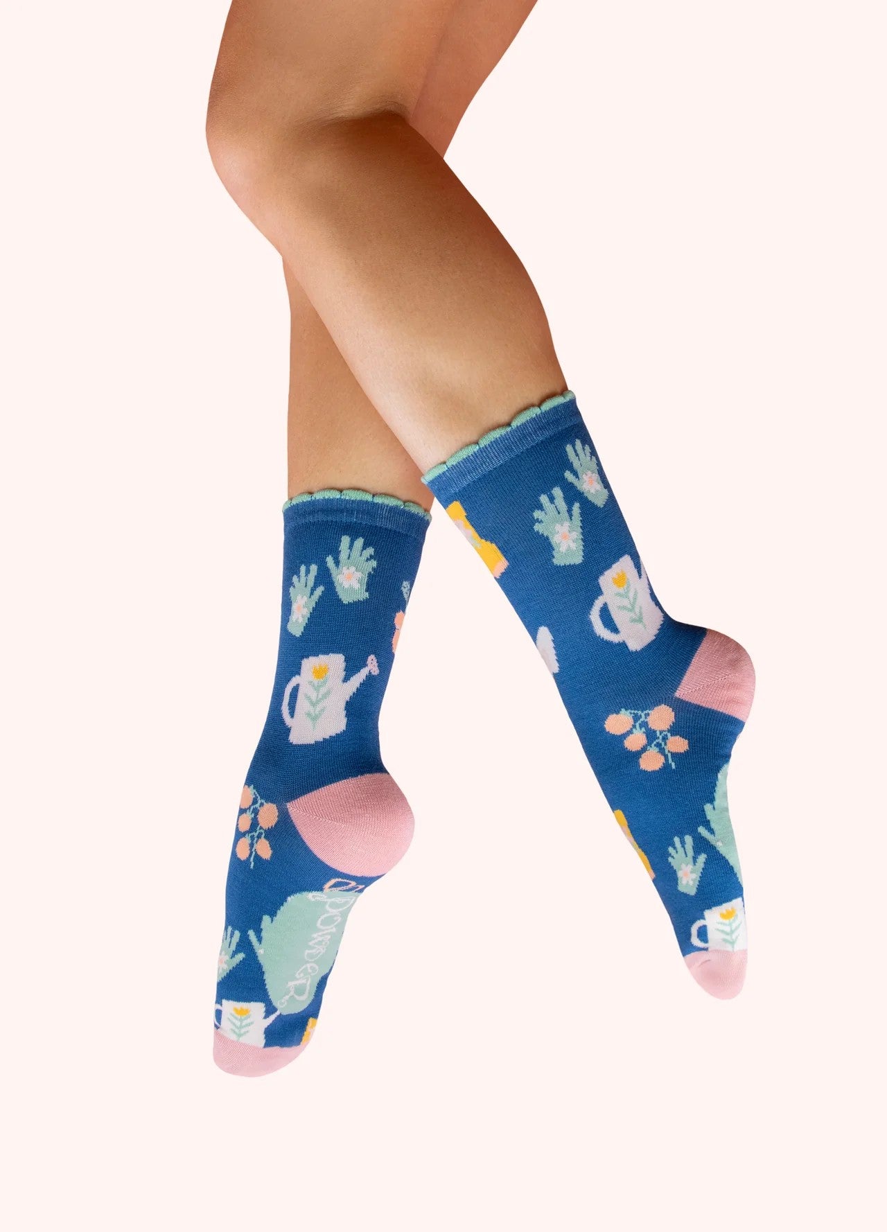 Ladies Knitted Ankle Socks - Gardner