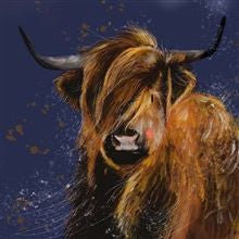 Alex Clark Card - Highland Cow