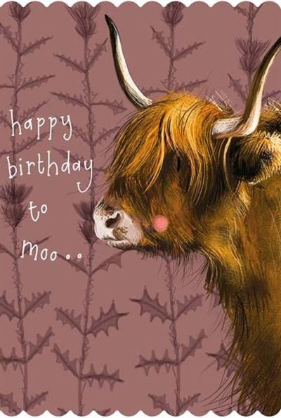 Cards - Highland Cow Birthday
