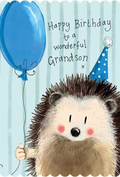 Cards - Blue Balloon Birthday Grandson