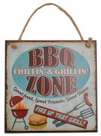 Home Vintage - Bbq Zone Sign