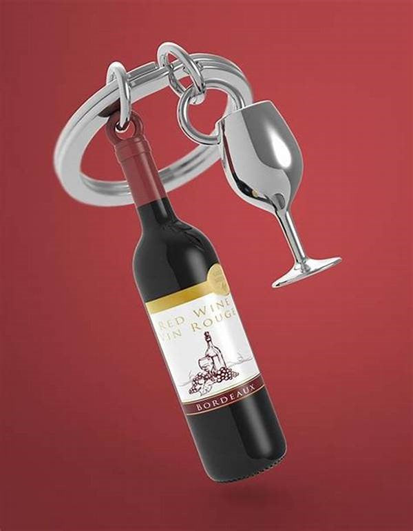 Key Chain Wine Bottle