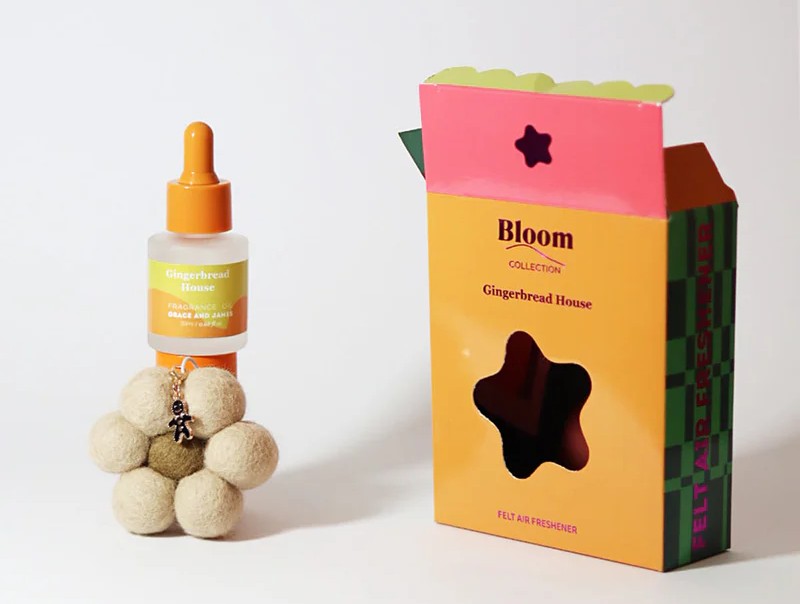 Bloom Car Diffuser Christmas Range - Gingerbread House 