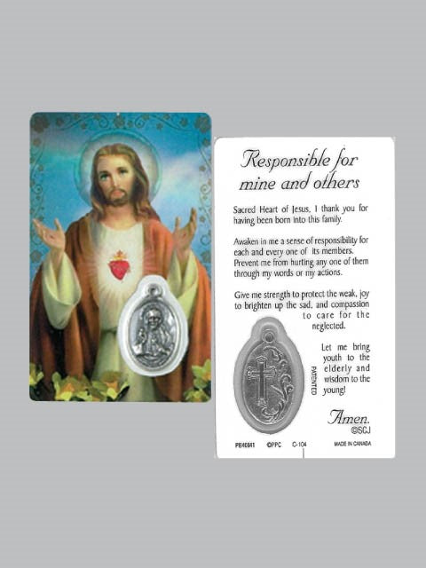 Pocket Card - Sacred Heart Of Jesus
