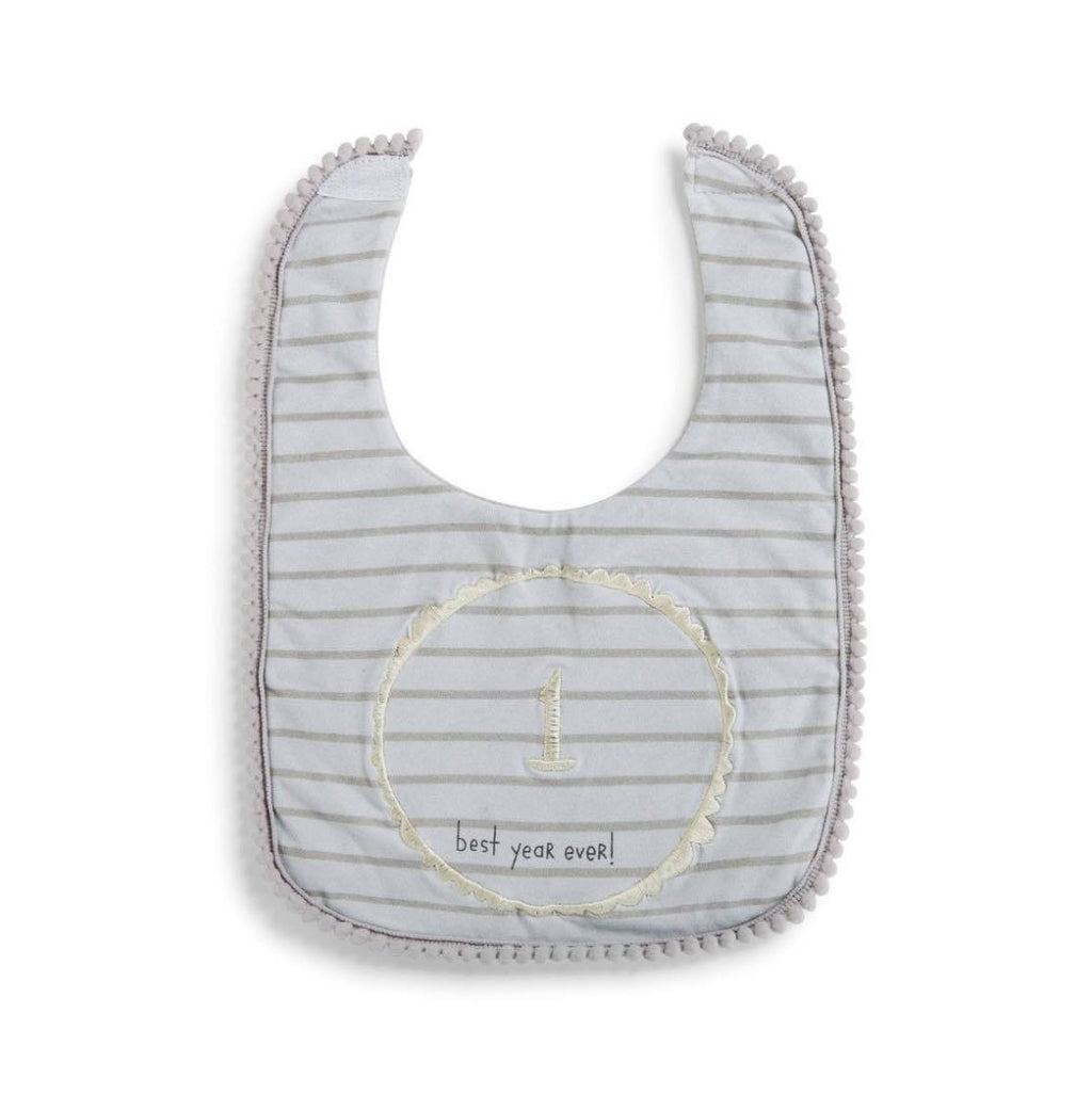 Baby's First Blue Birthday Bib