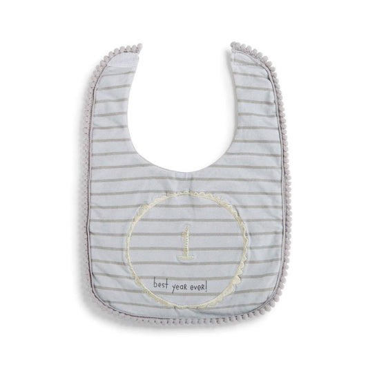 Baby's First Blue Birthday Bib