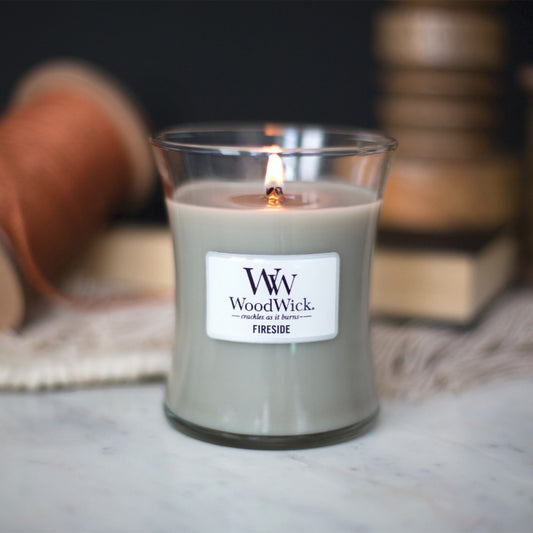 Woodwick Medium - Fireside 