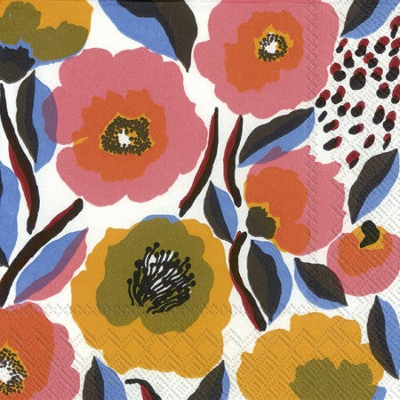 Napkin - Marimekko Rosarium White Rose