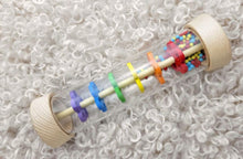 Load image into Gallery viewer, Wooden Rainmaker Rattle In Clear Tube
