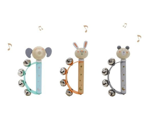 Animal Baby Bell Ring Assorted 