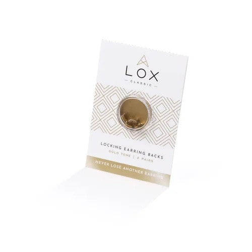 Lox - Locking Earring Backs [col:gold Tone]