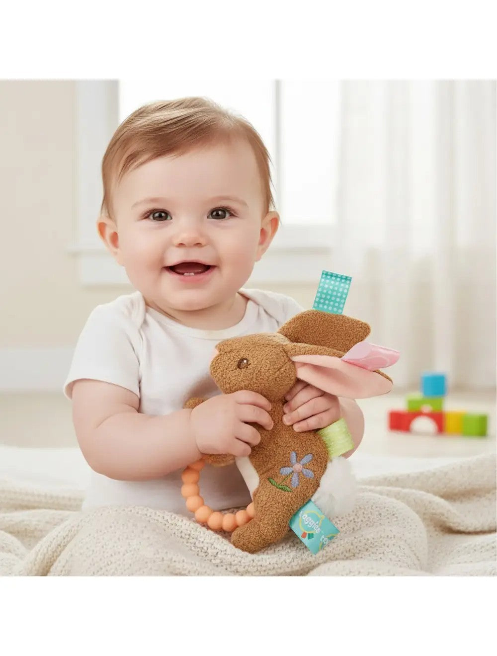 Taggies Harmony Bunny Teether Rattle