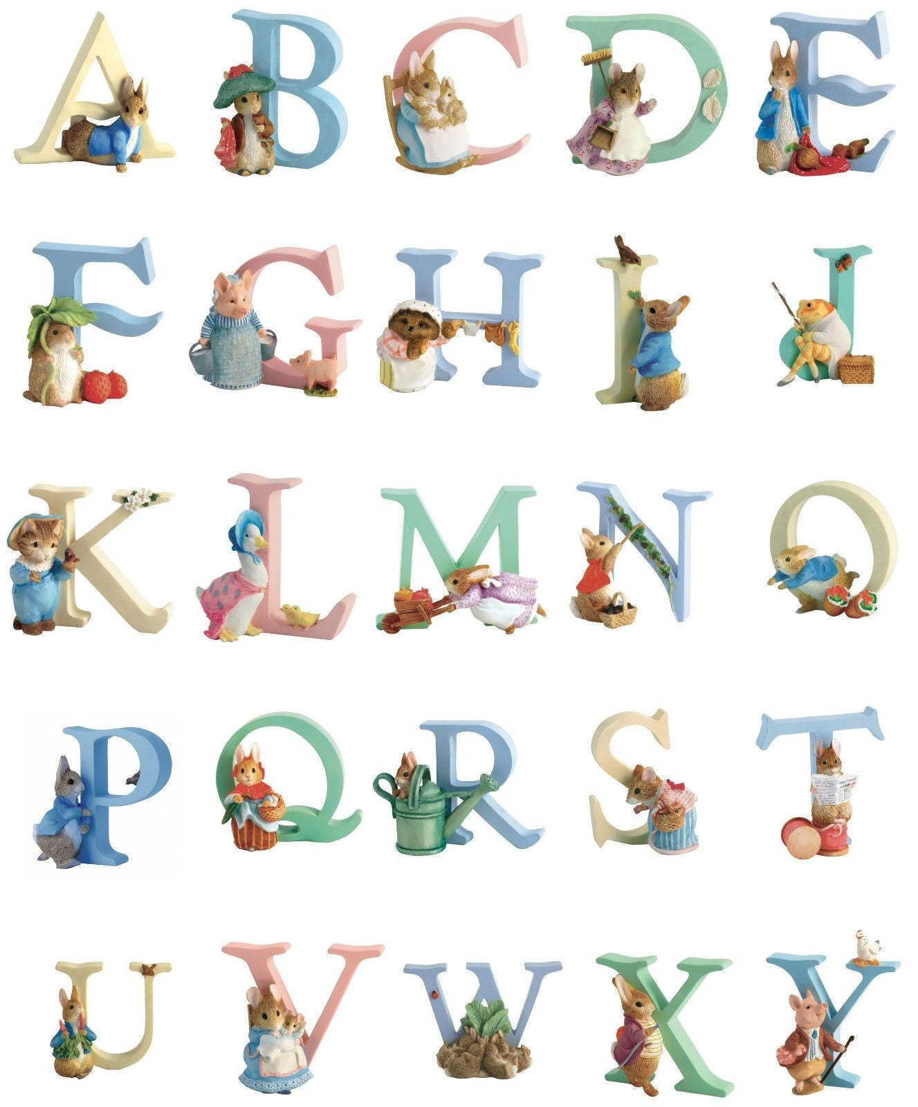 Beatrix Potter Alphabet - X (old Mr Benjamin Bunny)