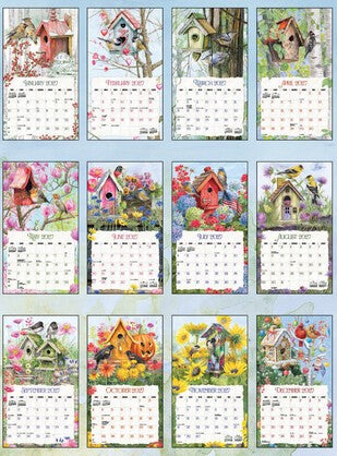Birdhouse Wall Calendar