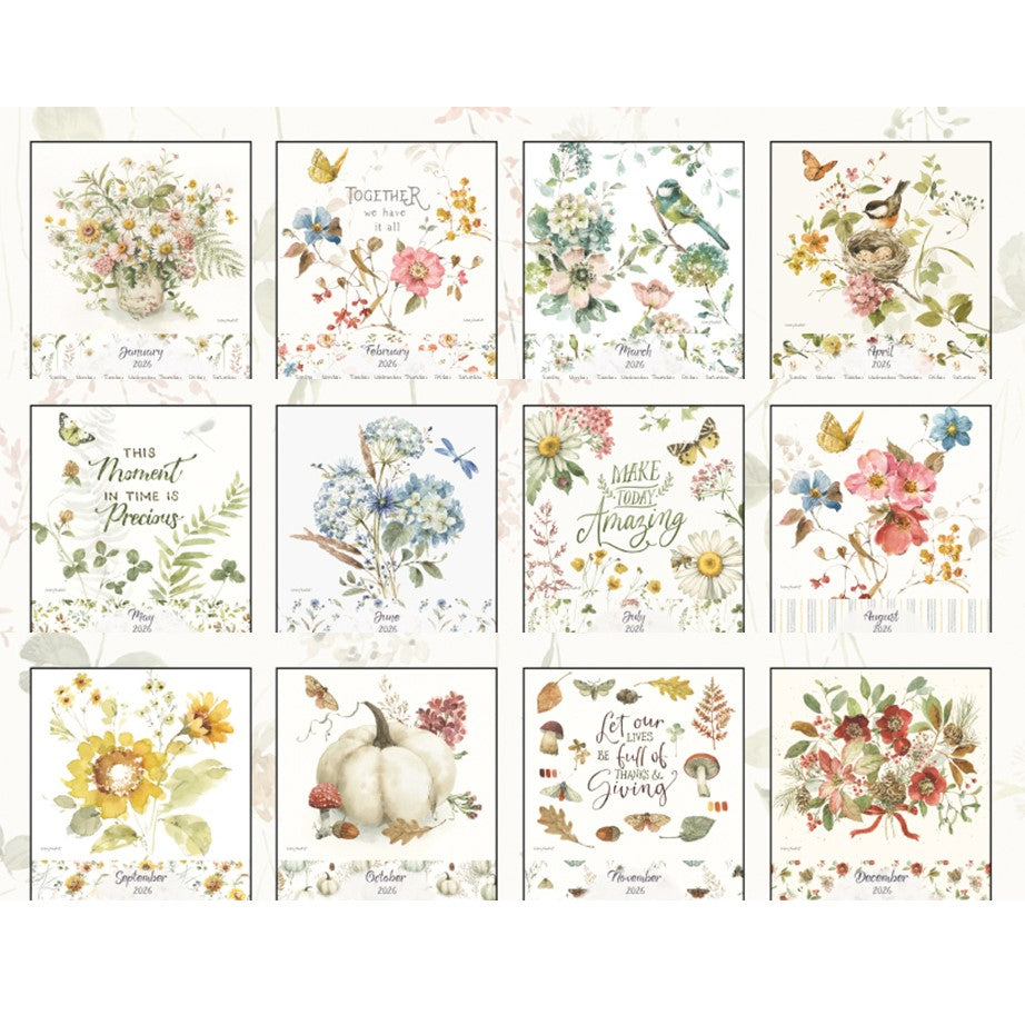Watercolor Seasons Wall Calendar