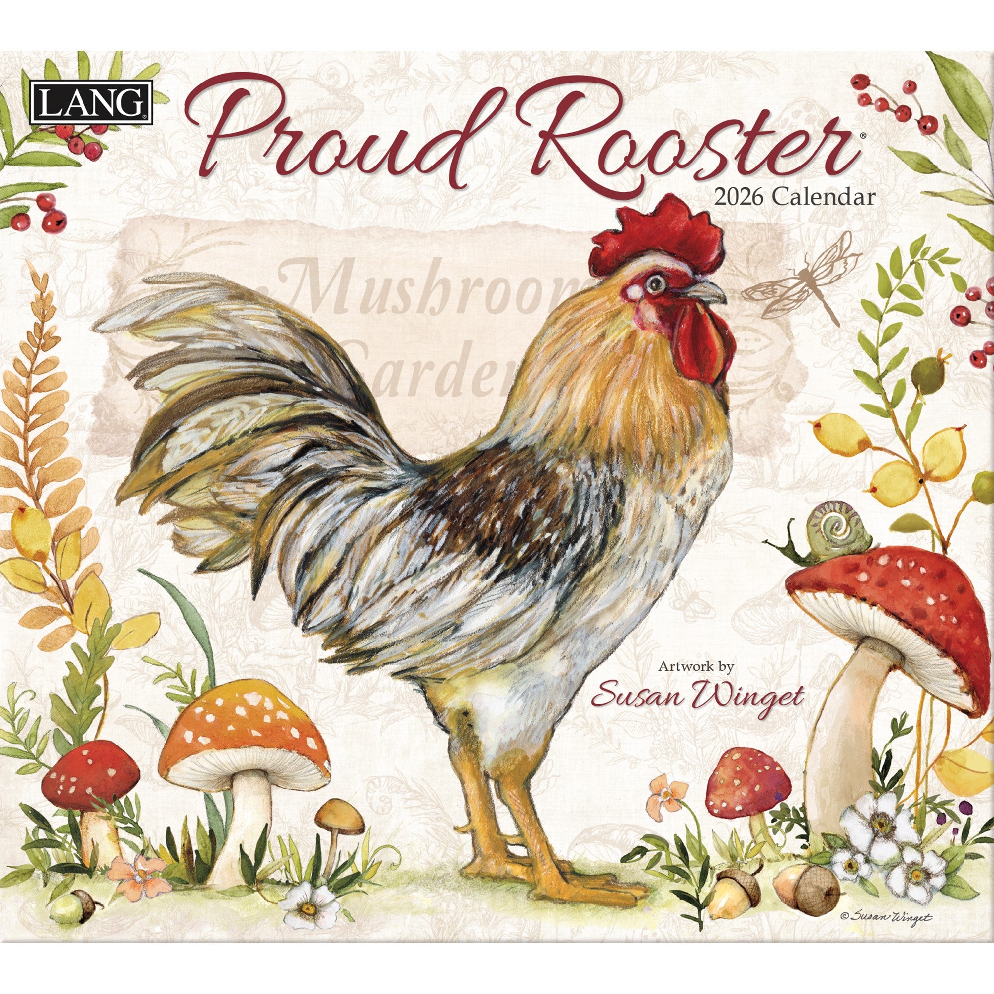 Proud Rooster Wall Calendar 