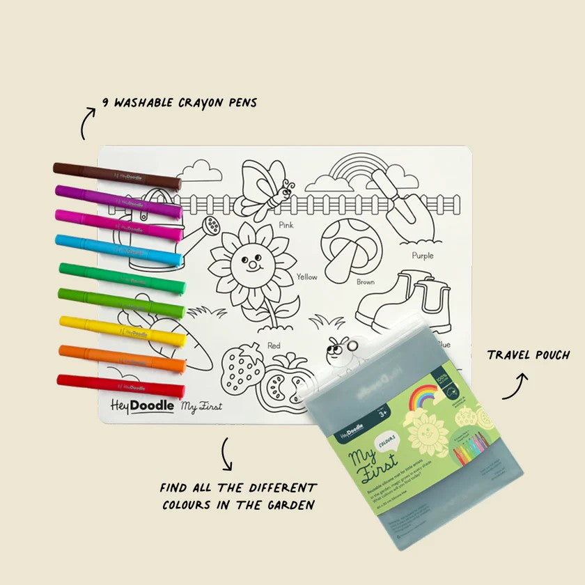 Hey Doodle - Silicone Mat Colours