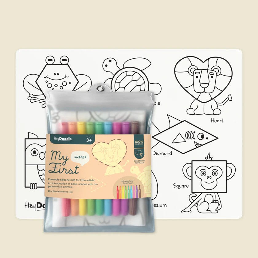 Hey Doodle - Silicone Mat My First Shapes