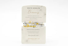 Load image into Gallery viewer, Bracelet - Wrap White Howlite Dreams
