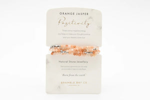 Bracelet - Wrap Orange Jasper Positivity