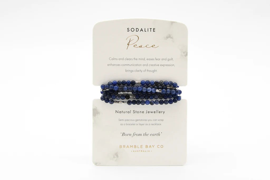 Bracelet - Wrap Sodalite Peace