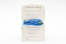 Load image into Gallery viewer, Bracelet - Wrap Turquoise Howlite Communication
