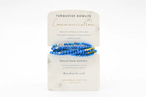 Bracelet - Wrap Turquoise Howlite Communication