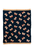 Beau Butterfly Baby Blanket Indigo/caramel 