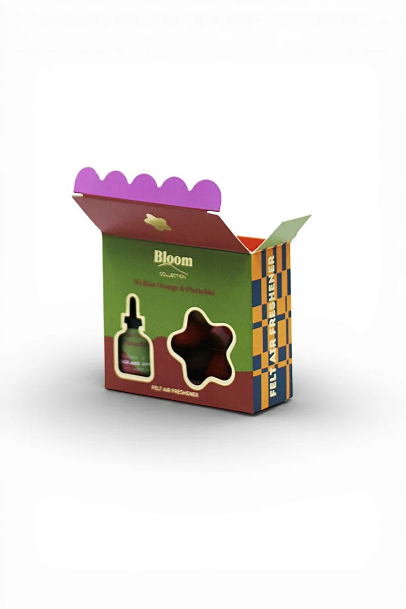 Grace & James - Orange & Pistachio Felt Air Freshener