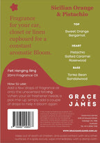 Grace & James - Orange & Pistachio Felt Air Freshener