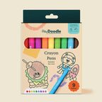 Hey Doodle Crayon Pens 9pack