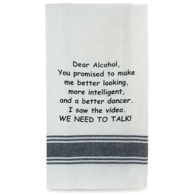 Tea Towel - Dear  Alcohol