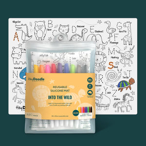Hey Doodle- Reuable Silcone Placemat Into The Wild 