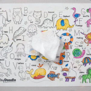 Hey Doodle- Reuable Silcone Placemat Into The Wild 