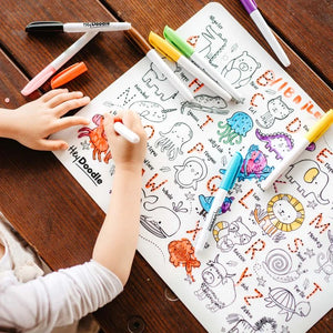 Hey Doodle- Reuable Silcone Placemat Into The Wild 