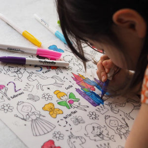 Hey Doodle- Reusable Colouring Silcone Placemat Suger & Spice 
