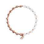 Rose & White Agate Bracelet-16.5cm
