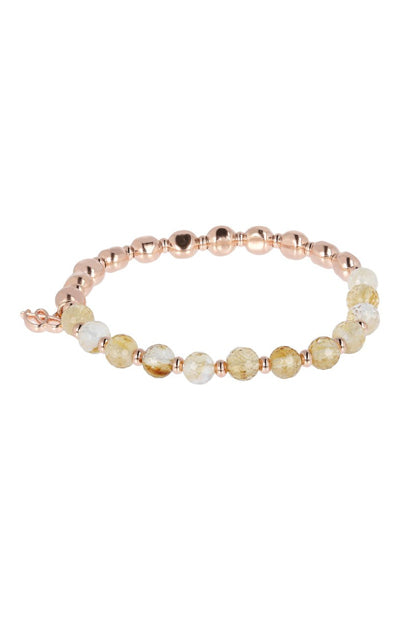 Rose And Citrine Bracelet