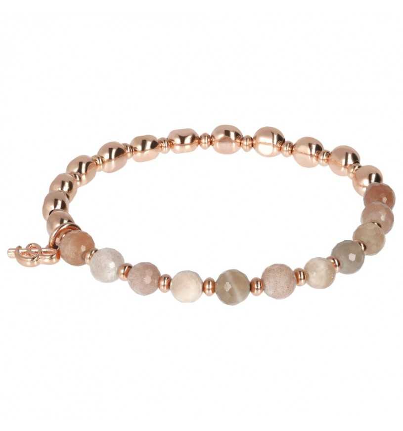 Rose & Peach Moonstone Bracelet