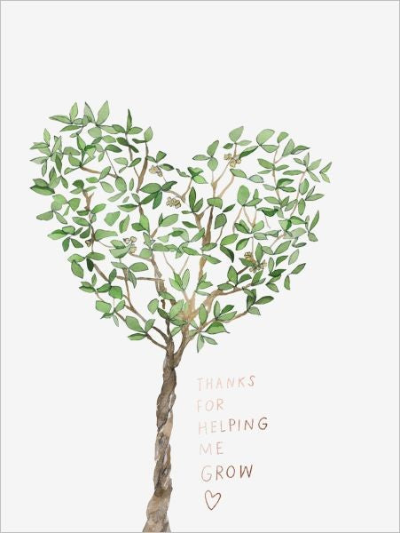Card - Thanks For Helping Me Grow