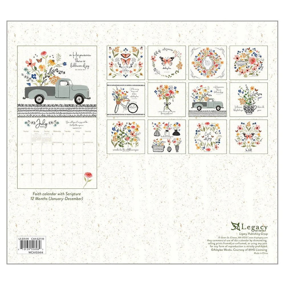 Be Still Wall Calendar