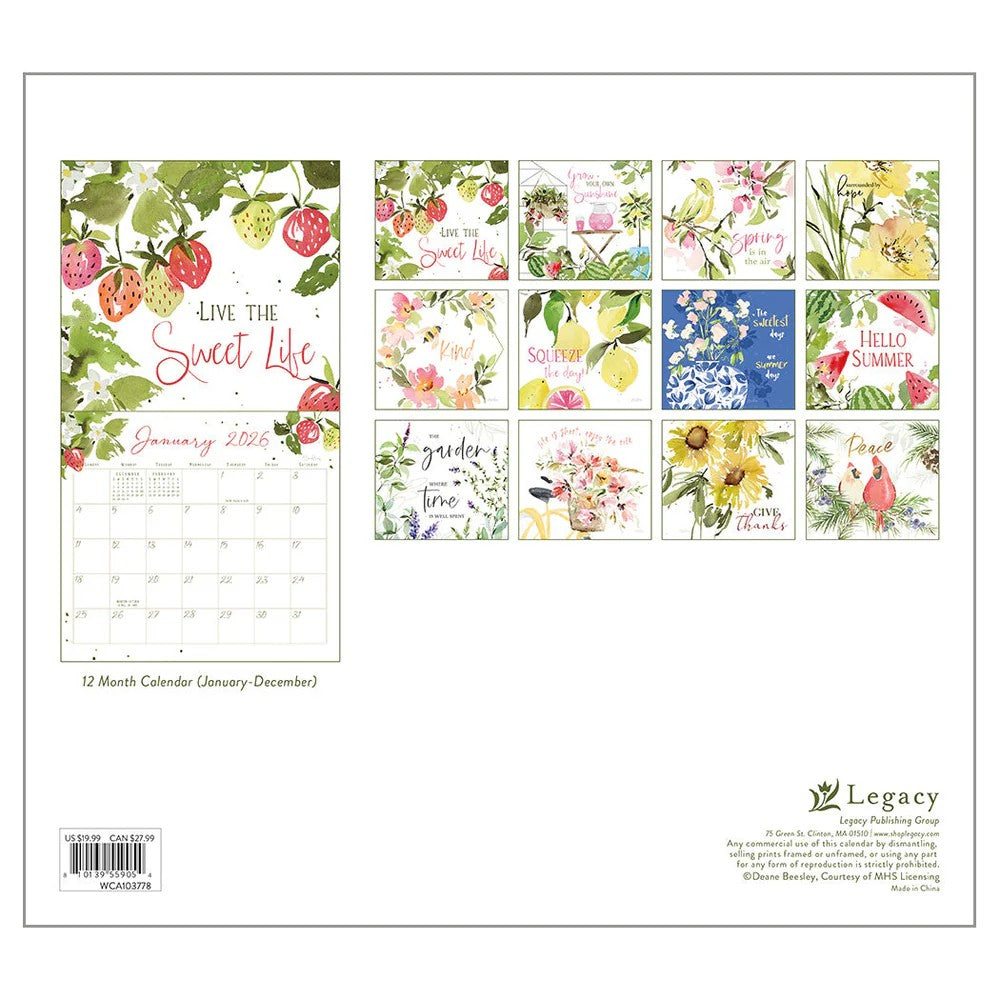 The Sweet Life Calendar 