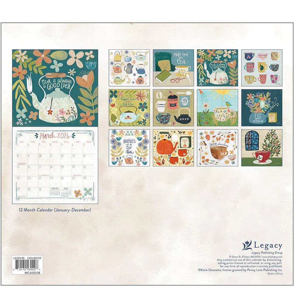 Tea Time Calendar 