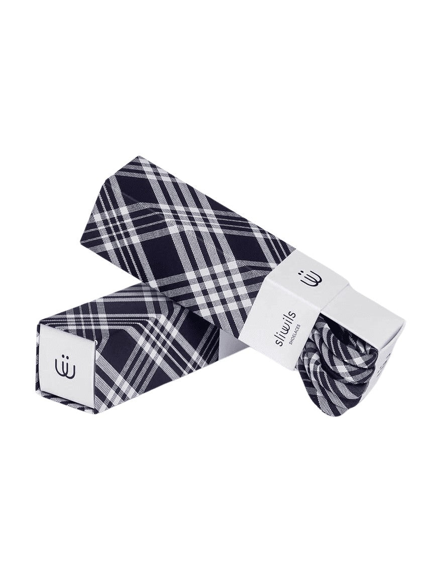Sliwils Shoelaces [sty:tartan Navy]