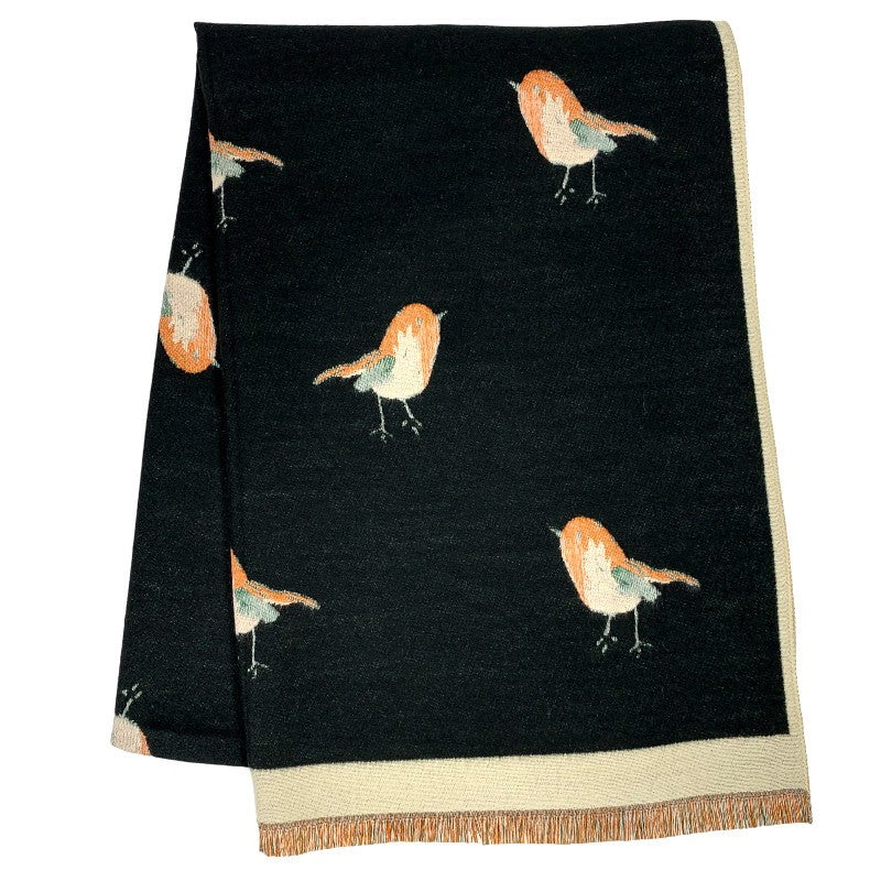 Luxe Shawl - Cahshmere Feel Bird 