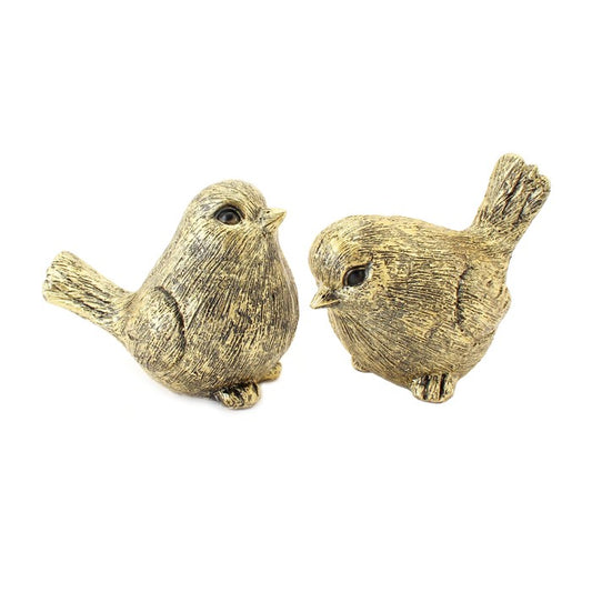 Doolan Gold Resin Birds Large 2 Assorted 
